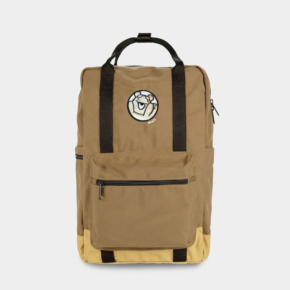 Crsl Choco Beibao Backpack Brown Tas Ransel Laptop Tas Sekolah Kuliah Pria Wanita