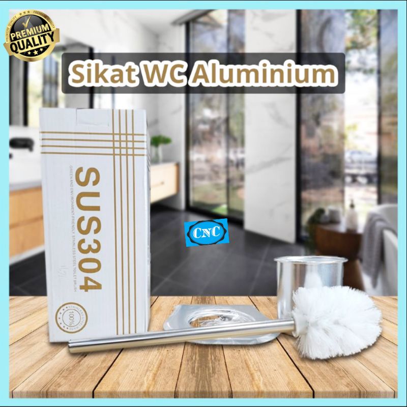 sikat wc, sikat wc tempel dinding, sikat wc aluminium