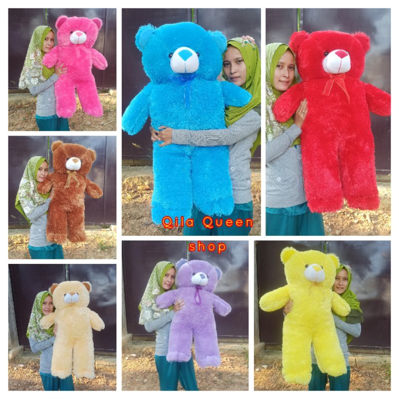 Boneka Teddy bear jumbo gratis ukir nama atau photo