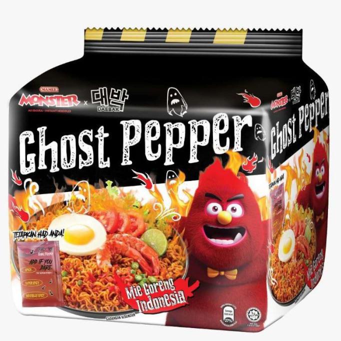 

Mi Instant Mamee Monster Ghost Pepper Mie Goreng Indonesia 4 x 121 Gram