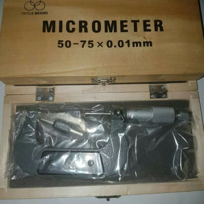 

Mikrometer Luar Jarak 50-75 mm Resolusi 0.01 mm