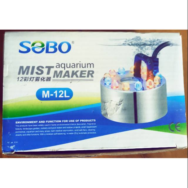 SOBO Mist Maker M-12L Aquarium Mesin Kabut Asap