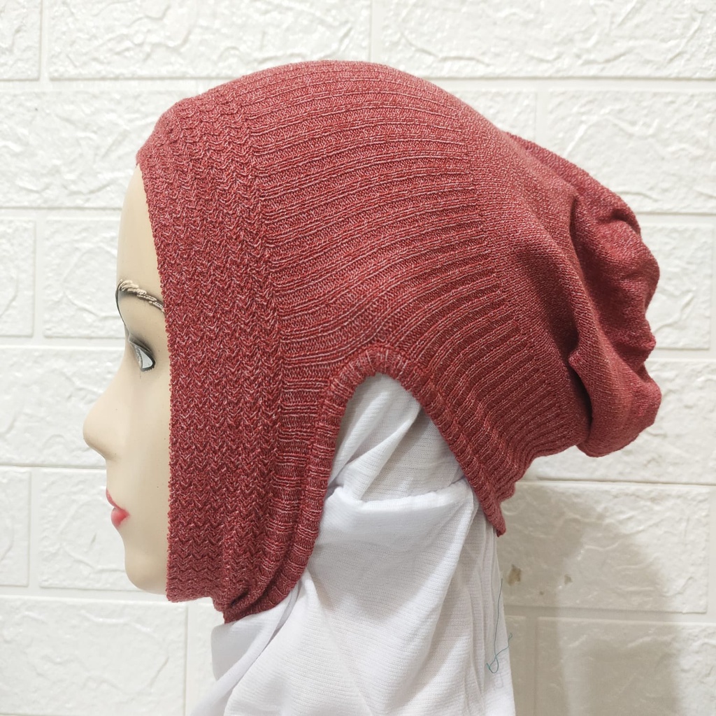Ciput Dagu Hana Rajut Premium Anti Budeg Ciput Dagu Rajut Premium Inner Hijab Anti Pusing Nayla Hija'b