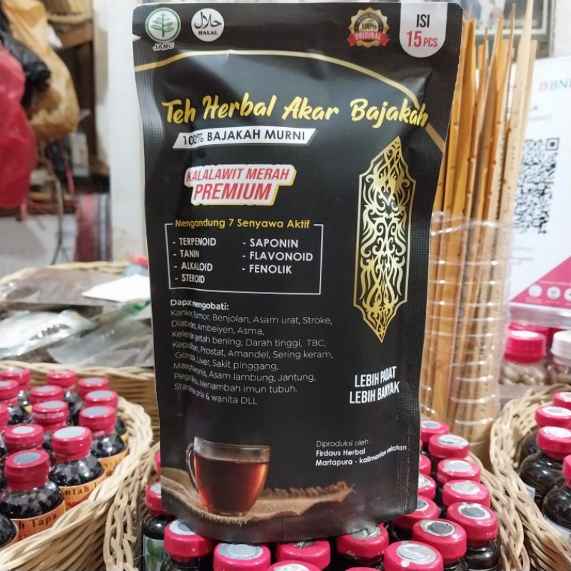 

TEH BAJAKAH KALALAWIT MERAH PREMIUM ISI 15 PCS DAN 30 PCS