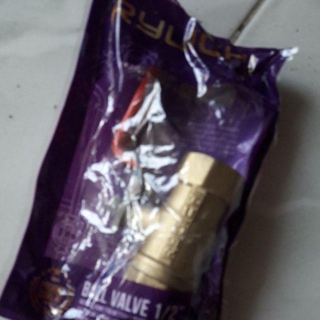 Ball Valve Kuningan D.1/2 Drat (ryuichi) - Kran