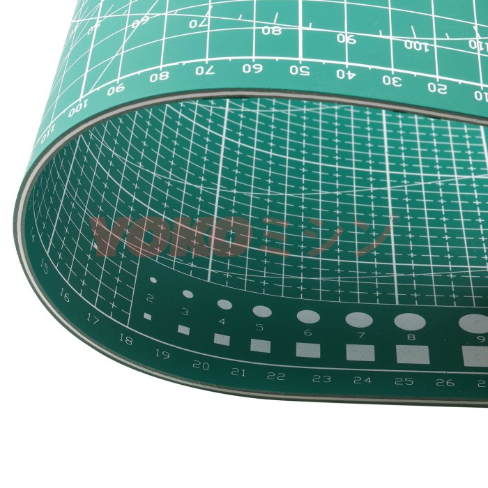 

kertas-pemotong- cutting mat 9sea ukuran - a4 30x22cm/double side - dua sisi (nine sea) - hijau