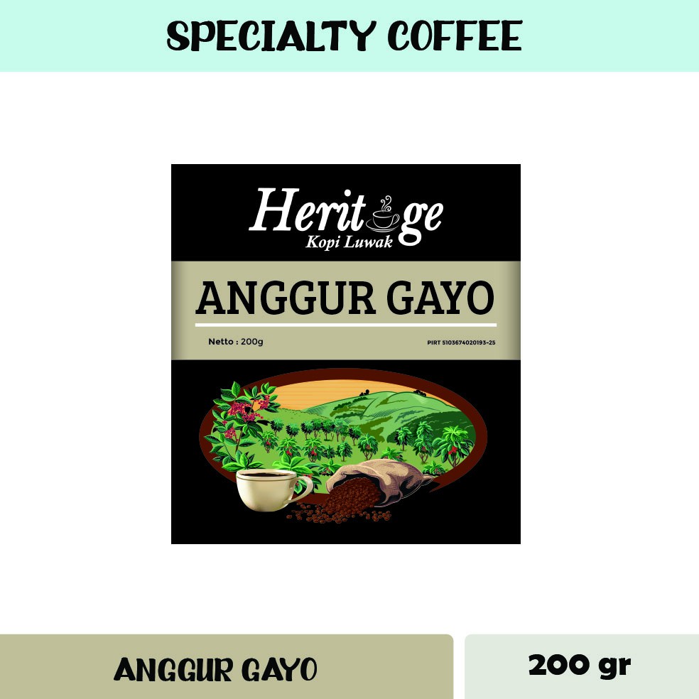 

Kopi Anggur Gayo 200 gr