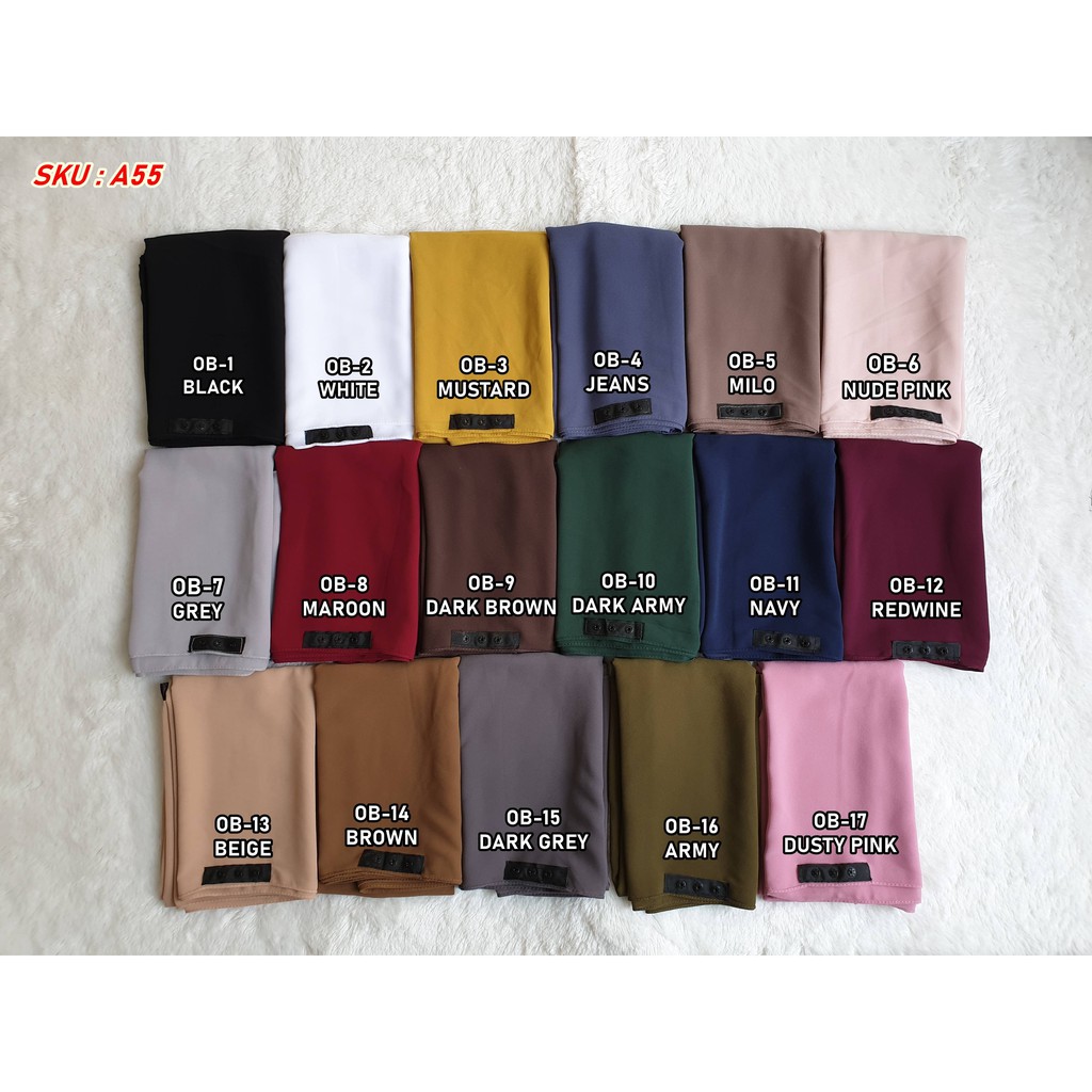 pashmina airflow Pashmina instan bahan heavy babydoll hijab langsung pakai a55