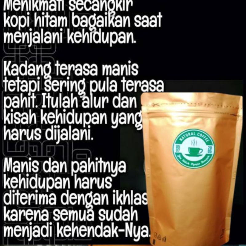 

kopi hitam murni/kopi robusta argopuro/200gr