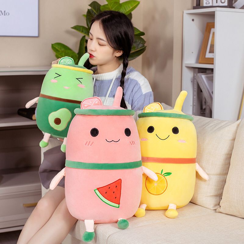 Bantal Selimut anak karakter Boba 2in1 Balmut Boneka Lucu Lembut Import