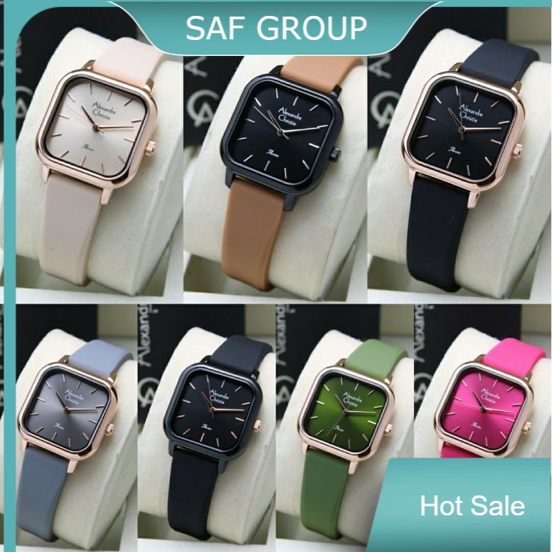 JAM TANGAN WANITA ALEXANDRE CHRISTIE AC 2964 / AC2964 RUBBER ORIGINAL by plp