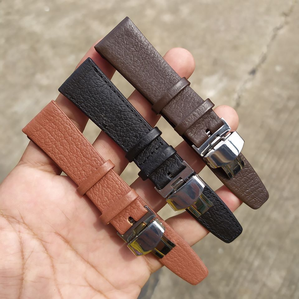 Tali jam Tangan strap Kulit asli vintage leather strap 20mm.