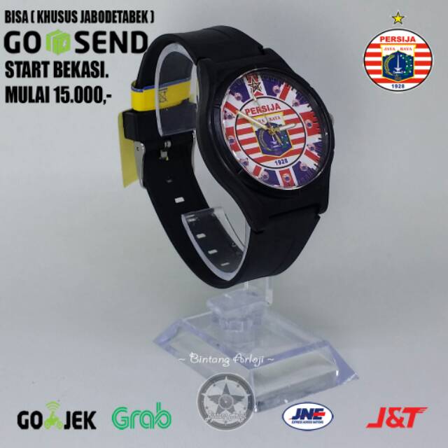 JAM TANGAN PERSIJA ANTI AIR (+BOX JAM BB &amp; +BATREI CADANGAN)