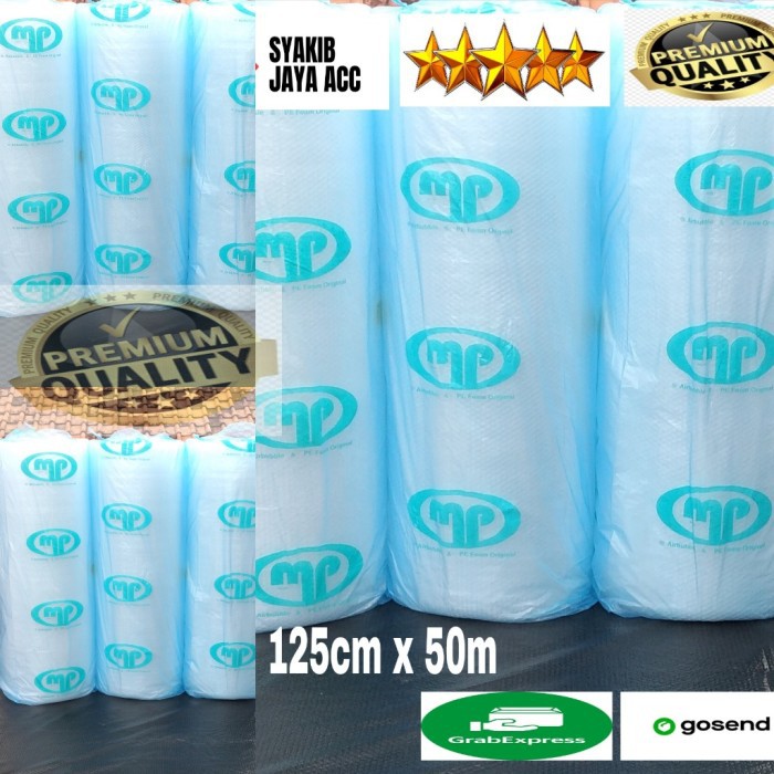 

Plastik Bubble wrap putih 125cm x 50m Merek MP HARGA TERMURAH