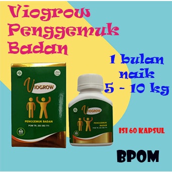 Viogrow Obat gemuk Permanen Penggemuk badan herbal alami serta penambah nafsu makan badan bikin cepa