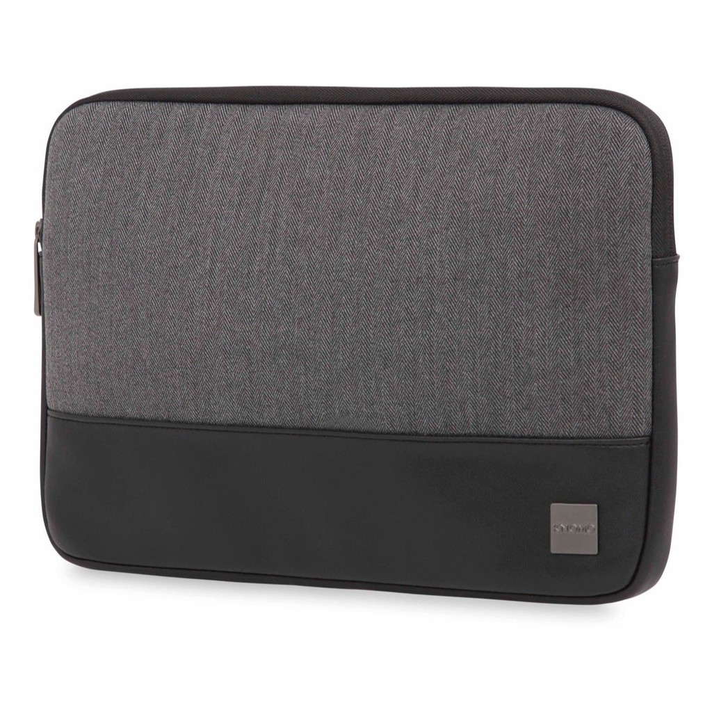 KNOMO SLEEVE BAG 13/14 Inch HERRINGBONE TWILL - GRAY