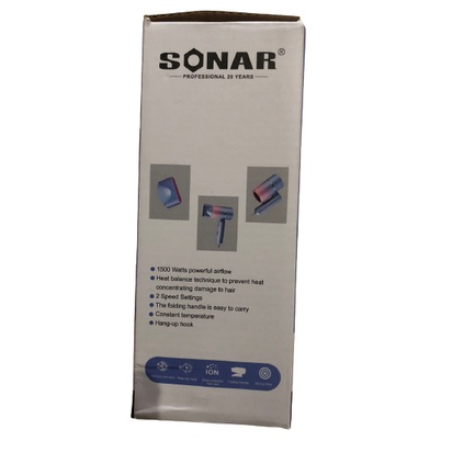 Hairdryer Sonar sn-39 1500 watt ORIGINAL ANGIN KENCANG DAN TIDAK BERISIK