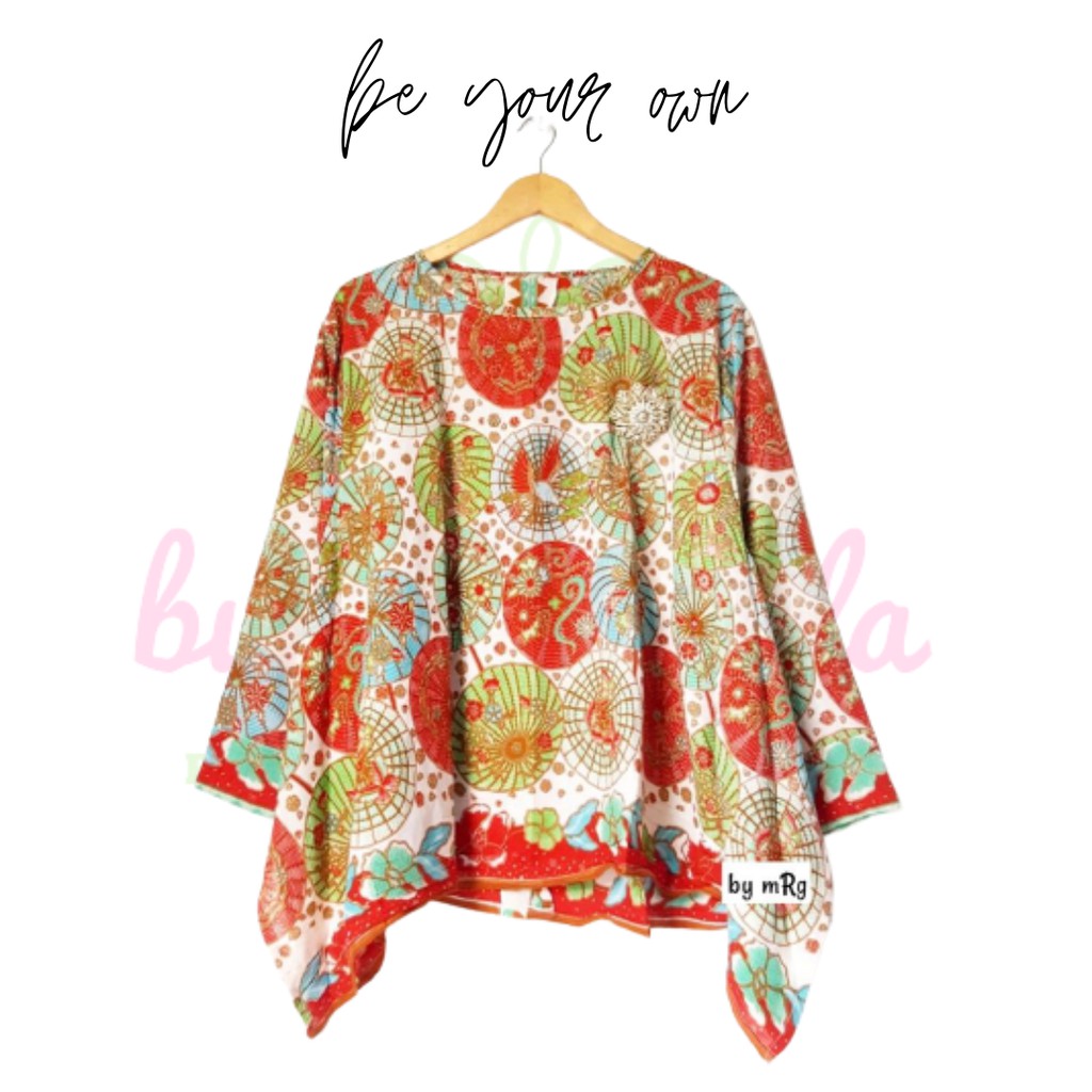 BLUS PARIS PAYUNG Atasan muslim wanita bahan paris blouse all size ld 110cm