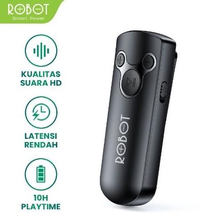 Terlaris Bluetooth Receive ROBOT RS10 for Headset Earphone Compatibl