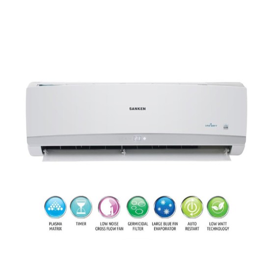 Sanken ELA-06 AC Split Low Watt 1/2 PK Putih + Pasang ORIGINAL