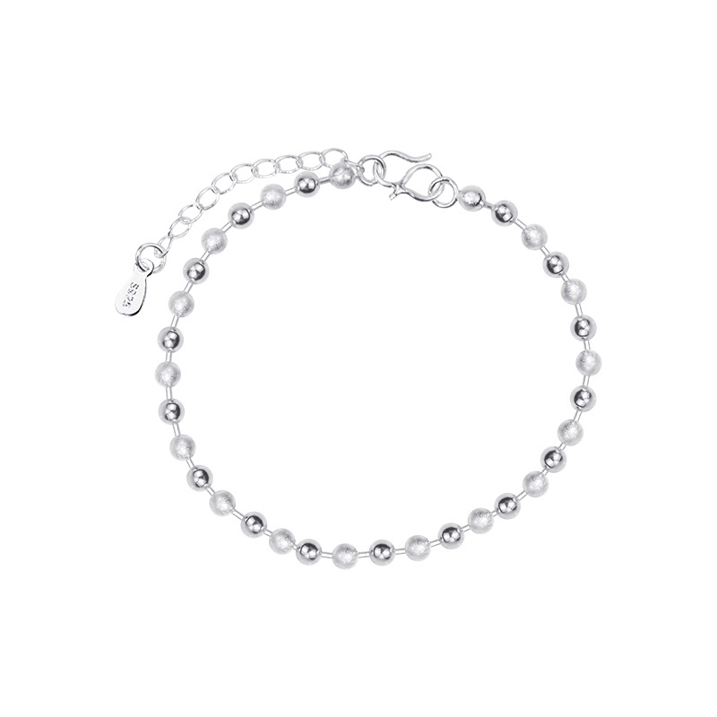 COD Gelang Titaniun Perak Berbentuk Hati Rantai Gelang Tangan Wanita Bunga Bintang Liontin Korea Fashion Gelang Wanita-Transfer-Be