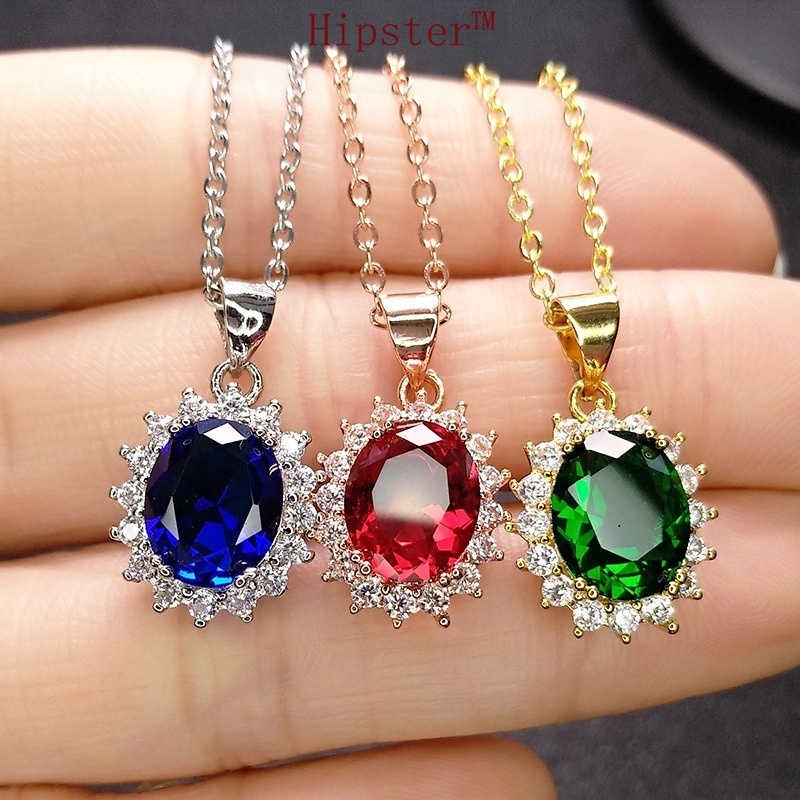 Classic Hot Sale Fashion and Fully-Jewelled Light Luxury Natural Emerald SUNFLOWER Pendant Necklace