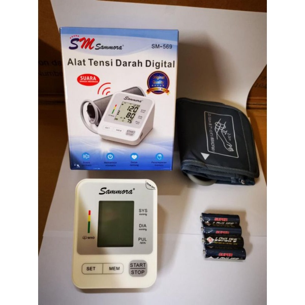 Sammora Alat Tensi Digital Original - Tensimeter Lengan Sammora Fitur Suara New Produk