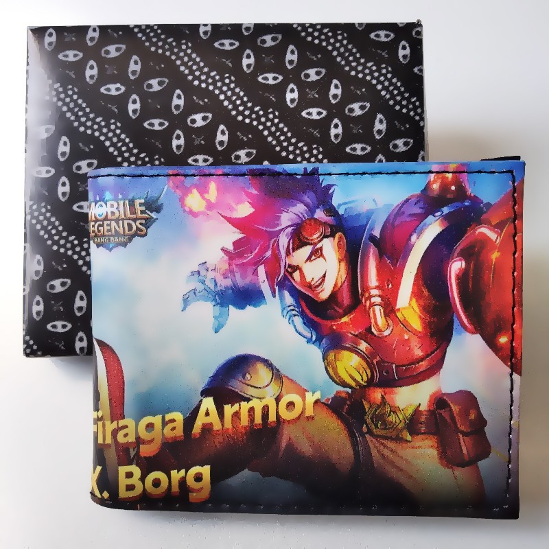 6.6 Shopee Belanja Gratis!! Dompet Pria Karakter Game Mobile Legend MLe001 Dompet Lipat Dua Fashion anak Gamer (Model Acak)