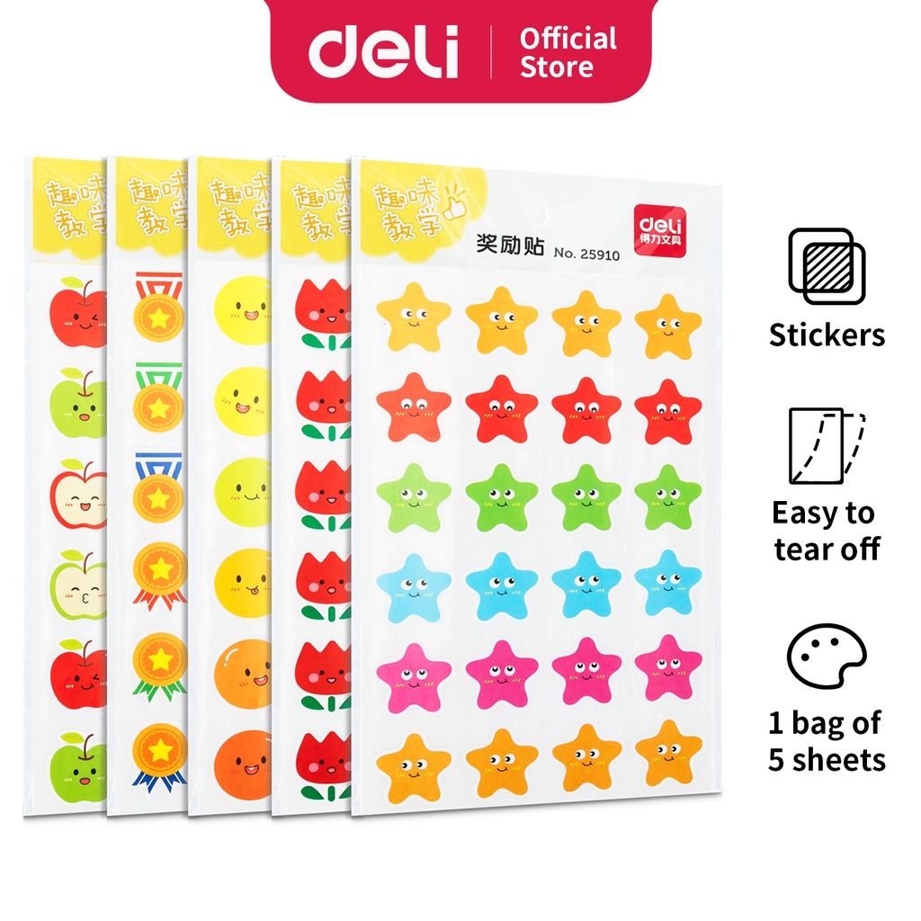 Deli Cartoon Sticker Stiker Kartun 25909 25910-Type 2