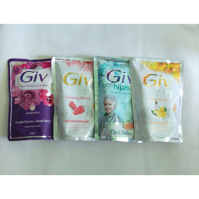 Giv Body Wash refill / sabun mandi cair isi ulang 400-450ml