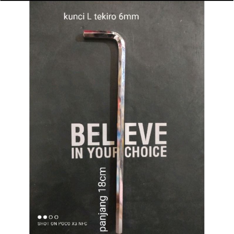 kunci l only tekiro 6mm /kunci L tekiro 6mili