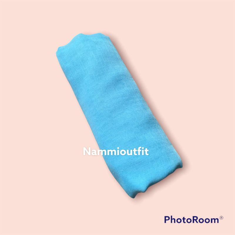 Hijab Segi Empat Paris Premium Free Gift-Baby blue