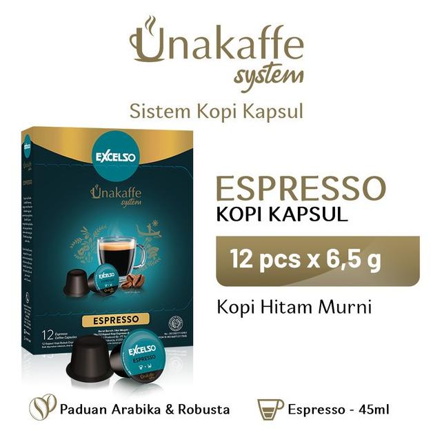 

SALE EXCELSO UNAKAFFE Espresso - Kopi Kapsul-Capsule Coffee (12x6,5gr)/MINUMAN COLLAGEN/MINUMAN YOYIC/MINUMAN DIET/MINUMAN PEMUTIH BADAN/MINUMAN KOREA/MINUMAN KEMASAN/MINUMAN KALENG/MINUMAN KOTAK/MINUMAN SEHAT HERBAL/MINUMAN SEHAT UNTUK TUBUH/MINUMAN