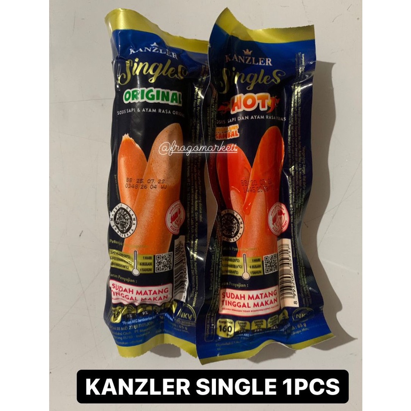 Ready To Eat !!! Sosis Kanzler Single 1 pcs