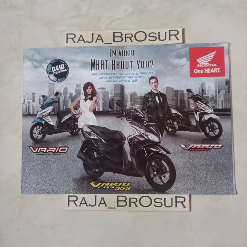 Poster brosur leaflet Honda Vario/Vario Techno/Vario CBS Techno 2011