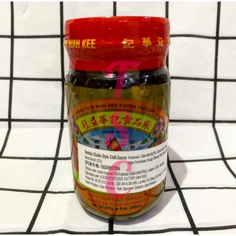 

Koon Yick Wah Kee Guilin Chili Sauce 227gr / Sambal Guilin / Soy Chilli Sauce