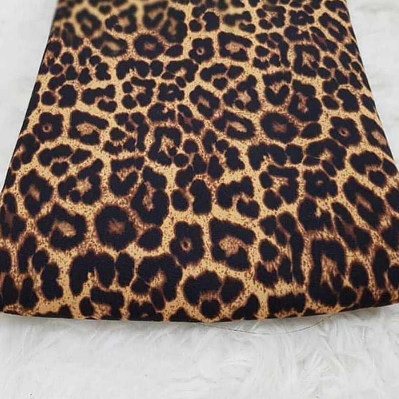 Kain Wolfis Premium Monalisa Motif Bunga Leopard Kotak Meteran