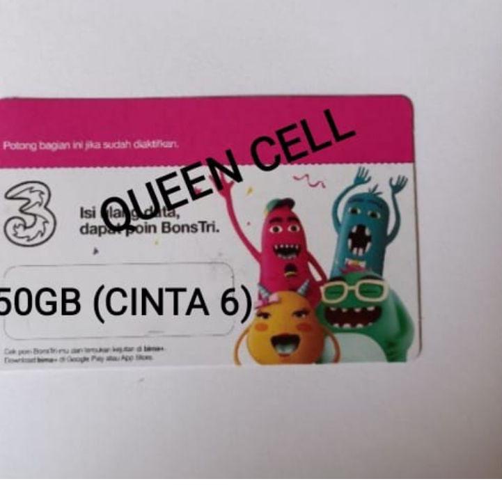 Barang Pilihan.. VR KUOTA TRI 50GB (CINTA 6)
