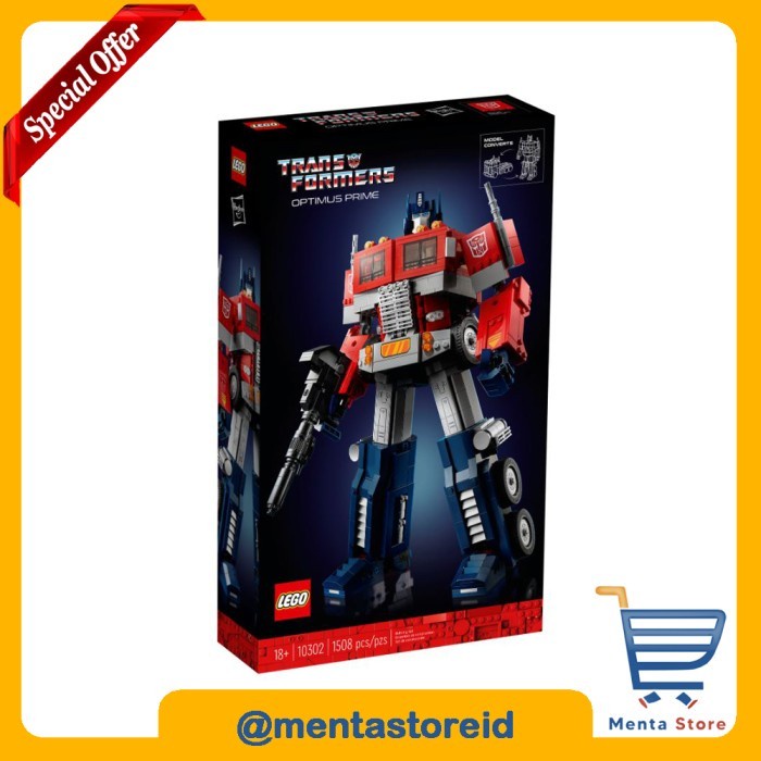 LEGO Transformers 10302 Optimus Prime Exclusives Icons Autobots Robot