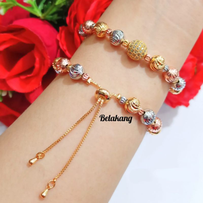 Gelang tangan xuping serut bola bola G023