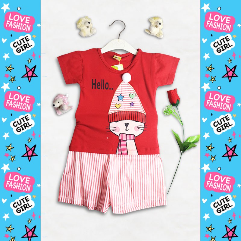 SETELAN BAJU ANAK PEREMPUAN/STELAN MURAH CEWEK 1-3 TAHUN