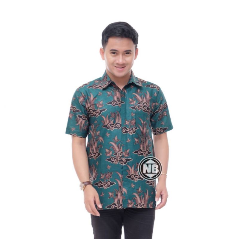 KEMEJA BATIK PRIA/BATIK PRIA/BATIK PRIA JUMBO/HEM BATIK PRIA JUMBO LENGAN PENDEK M L XL XXL 3XL 4XL 5XL 6XL 7XL 8XL 9XL 10XL