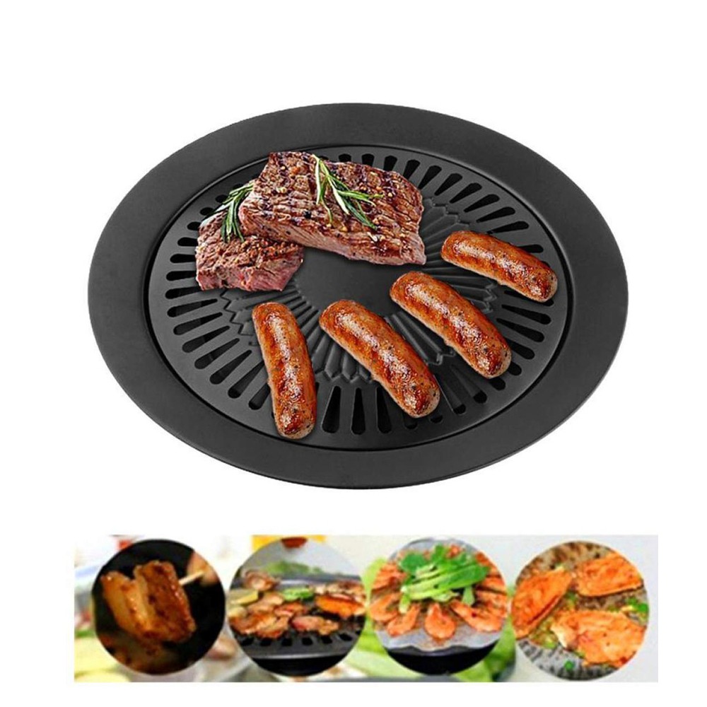 Panggangan Bulat BBQ Grill Plate 32 cm / Alat Pemanggang BBQ Grill