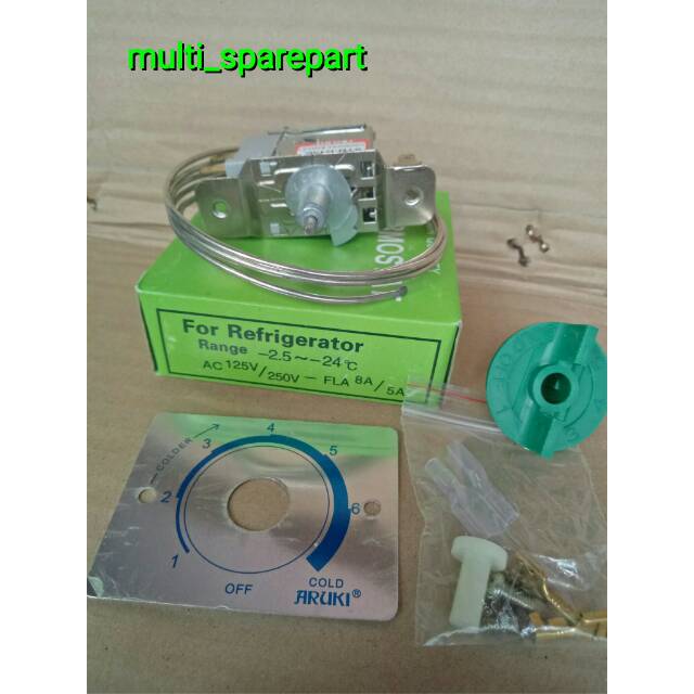 Thermostat kulkas satu pintu dan tombol defross