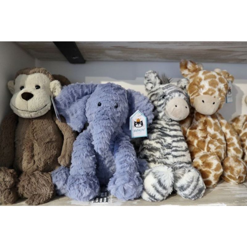 A15. Boneka Jellycat Elephant Blue gajah.