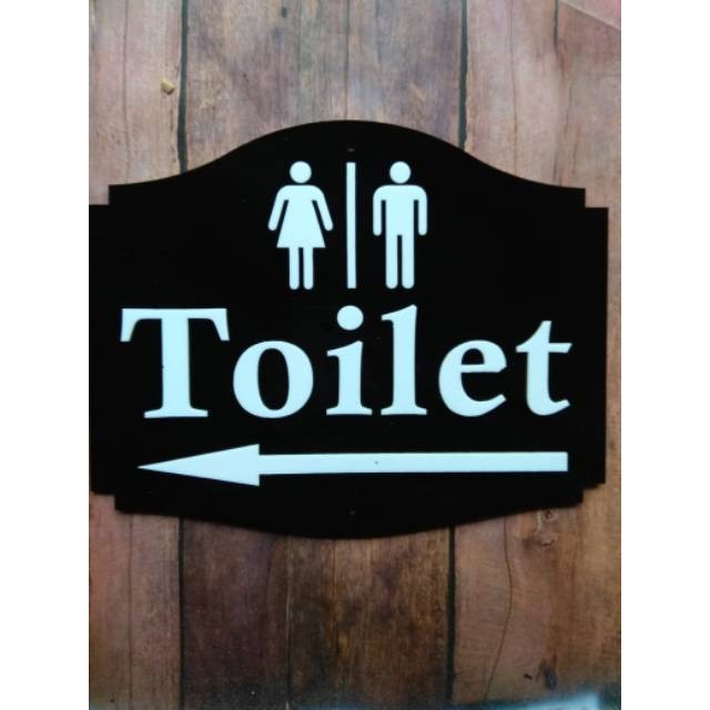 Acrylic Papan Nama / Sign Board Terlaris Smoking CCTV TOILET MUSHOLA