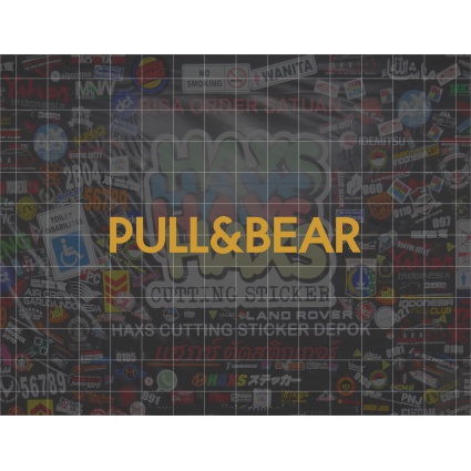 Cutting Sticker Pull &amp; Bear Ukuran 8 Cm Untuk Motor Mobil