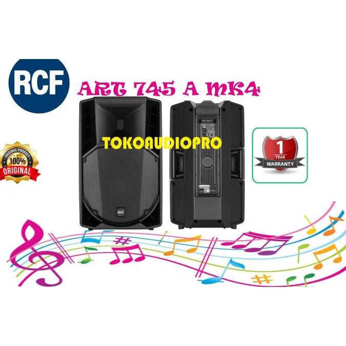 Rcf Art 745A Mk4 15 Inch 2 Way 1400W Active Speaker Aktif Original Revinaserefani