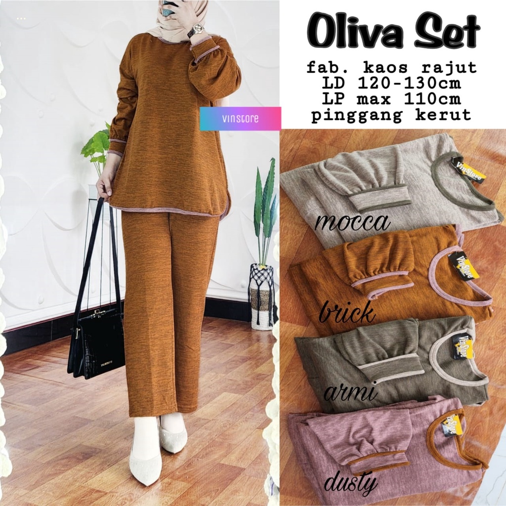 Setelan Wanita Rajut Baju Kekinian Wanita Remaja Rajut Knit Cantik Polos Kekinian Terbaru