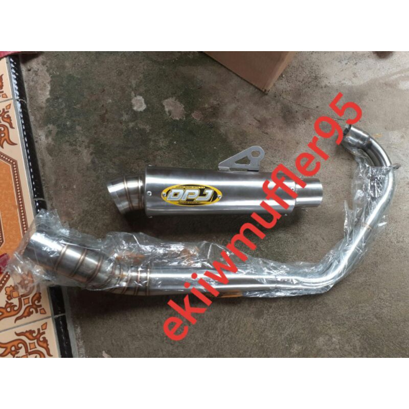 knalpot racing DPJ kompetisi 25cm sarangan setengah leher roll paten pnp herex vixion mx fu ngeter n